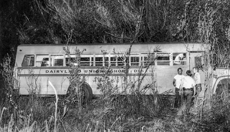 In 1976 a bus-load of children were kidnapped and buried alive