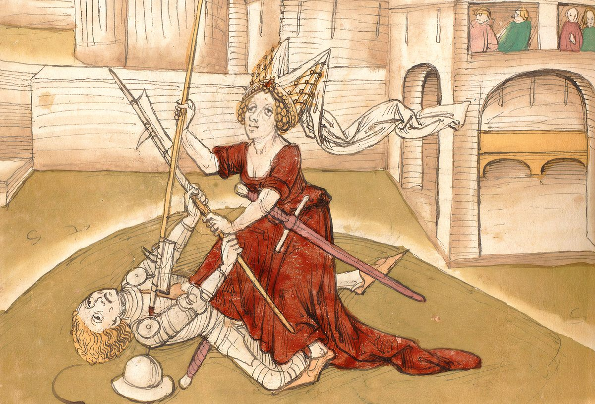 Women in the Middle Ages could challenge rapists to a duel