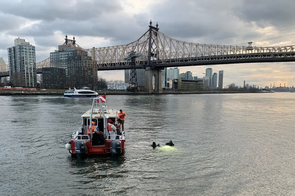 Are there mammoth tusks in Manhattan's East River?