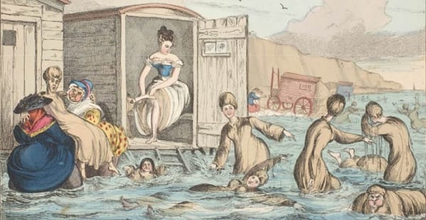 That time Ben Franklin jumped naked into the Thames river