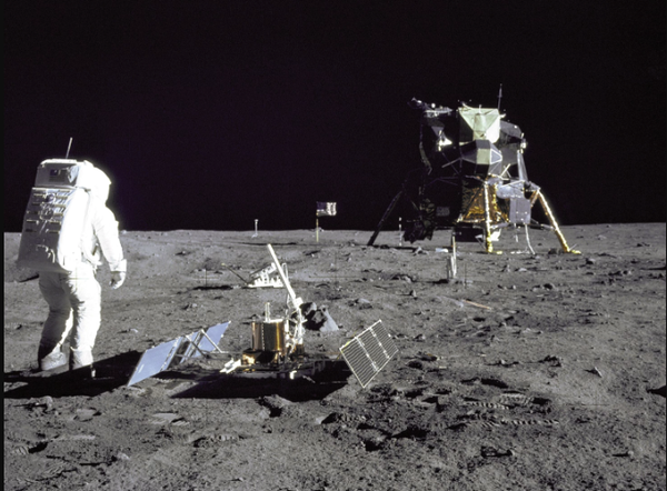Life briefly existed on the moon in the form of astronaut poop