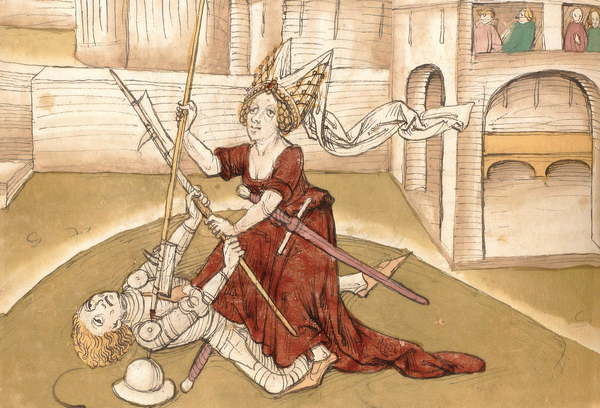 Women in the Middle Ages could challenge rapists to a duel