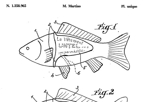 The French government gave him a patent for ads on fish