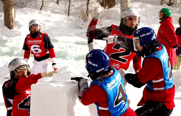 Snowball fighting has become an international sport