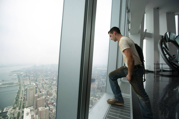 They built a balcony on the WTC and started a conspiracy theory