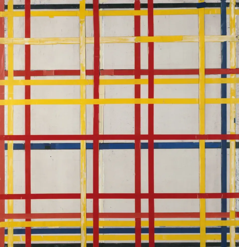Mondrian painting has been upside down for 75 years